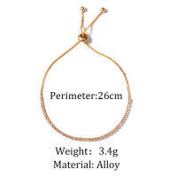 Women Adjustable celets Rose Gold Silver Color Chain Fashion Bangle