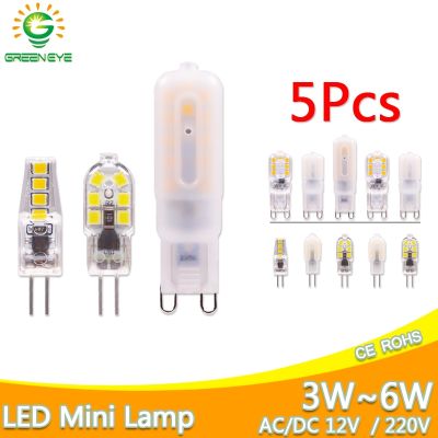 ▲♠▫ 5PCS LED Bulb 3W 6W led G4 G9 Light Bulb AC 220V AC 12V Lamp SMD2835 Spotlight Chandelier Lighting Replace 30w 40W Halogen Lamp