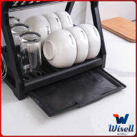 Wisell ชั้นวางจานอเนกประสงค์ ชั้นวางจาน พลาสติก ย้ายง่าย Drain bowl rack สปอตสินค้า