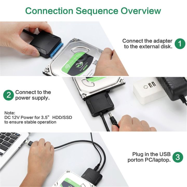 usb-3-0-to-sata-อะแดปเตอร์แปลงสายเคเบิ้ล-usb-3-0-สำหรับ-samsung-seagate-wd-2-5-3-5-hdd