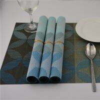 PVC Coin and Flower Non-slip Heat-resistant Vinyl Dinner Table Placemats