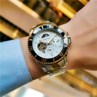 Mr Gura authentic han editionhollow-out the tourbillon automatic mechanical watch men noctilucent waterproof watch men นาฬิกาผู้ชาย㍿№