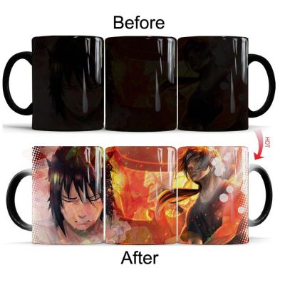 【High-end cups】อะนิเมะ NinjaCoffee11ozCeramic เปลี่ยนสี ColorMug สามีเพื่อนชาย BirthdayMug