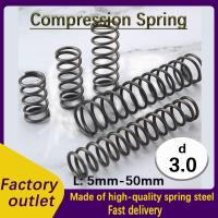 65Mn Compressed Return Spring Wire Diameter 3.0mm Release Pressure Plate Coil Compression Spring Food Storage  Dispensers