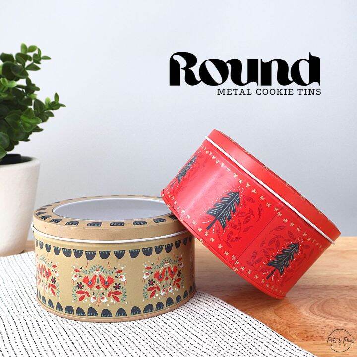 Round Metal Cookie Tin Lazada PH