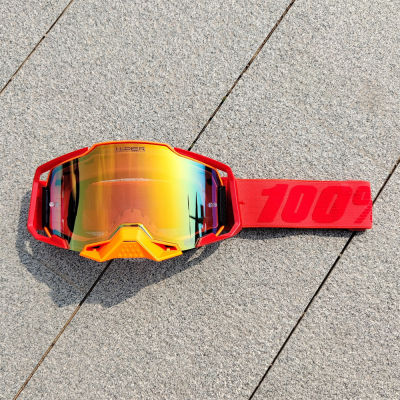 แว่นตาหมวกนิรภัยมอเตอร์ไซค์ร้อยละ100สำหรับแว่นตารถ ATV วิบากมอเตอร์ไซค์ MTB กันลมแว่นตาสำหรับเล่นสกีแว่นตากลางแจ้ง