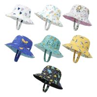 OKDEALS Cute Baby Boy Hats Kids Caps UPF 50+ Bucket Hat Baby Sun Hat Summer Wide Brim Baby Girl Hats Infant Beach Hat Toddler Hat