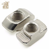 30pcs M3 M4 M5 M6 M8 T nut หัวค้อนเลื่อนเหล็กคาร์บอน T slot nut fasteners 2020 3030 4040 Series อลูมิเนียมโปรไฟล์-Shop5798325