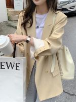 Uniqlo 2023 New Fashion version Spring and Autumn Small Blazer Womens 2023 New Suit Small Short Casual Design High-end Korean Style