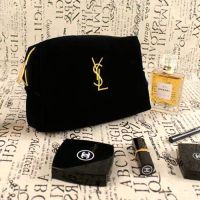 กระเป๋าเครื่องสำอางค์ YSL Cosmetic bag  กระเป๋าyslกำมะหยี่ #กล่อง   #กล่องผ้า  #กล่องพลาสติก #กล่องเก็บของ  #กล่องเก็บเครื่องสำอาง #ชั้นเก็บของ #ชั้น #ชั้นเครื่องสำอาง