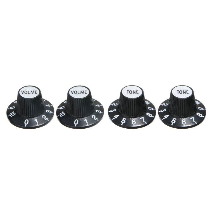 4pcs-set-new-guitar-control-knobs-silver-top-hat-bell-for-gibson-les-paul-for-sg-tone-and-volume-adjustable