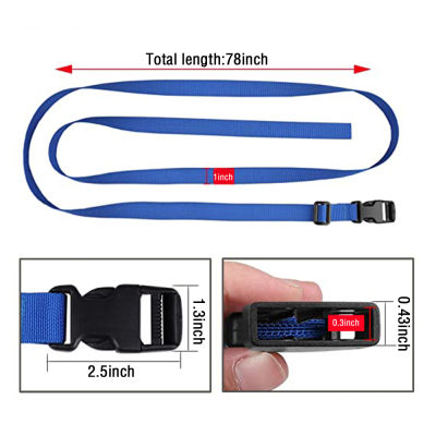 เข็มขัดอุปกรณ์เสริมสำหรับกระเป๋าเดินทางสายรัดบรรจุภัณฑ์กุญแจคล้องกระเป๋าปรับได้