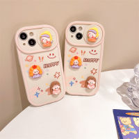 3D ลายการ์ตูนเด็กผู้หญิงน่ารักสำหรับ IPhone 15 14 13 12 11 Pro Max เคสโทรศัพท์แฟชั่น