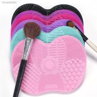 ✈❁ Silicone Makeup Brush Cleaner Pad Foundation Makeup Brush Scrubber Board Pad Make Up Washing Brush Gel Cleaning Mat Hand Tool