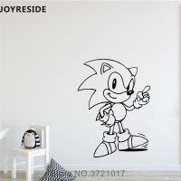 [24 Home Accessories] JOYRESIDE รูปลอกติดผนังลายการ์ตูนตัวการ์ตูนโซนิคสติกเกอร์ไวนิลน่ารักตกแต่งบ้านเด็กห้องนอนออกแบบตกแต่งภายใน A868