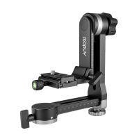 Andoer Heavy Duty 360 ° Panoramic Gimbal ขาตั้งกล้องหัวอลูมิเนียมอัลลอย15Kg/33lbs โหลดความจุ1/4นิ้ว &amp; 3/8นิ้วแผ่น Bubble Level สำหรับกล้อง DSLR