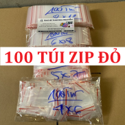 Túi zip chỉ đỏ, Đựng linh kiện, đựng thuốc An toàn tiện dụng
