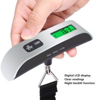 Luggage Scale Portable Hand Held 50kg Digital Hanging Belt Scale with Backlit LCD Screen Electronic Scale for Suitcase Shopping Luggage Scales