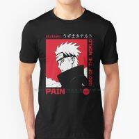 ปวด T เสื้อผ้าฝ้าย100% Shippuden Ske Nagato Uzumaki Kakashi ความเจ็บปวด Akatsuki Creative ยอดนิยม Vintage Kado Keren ยูโร Us