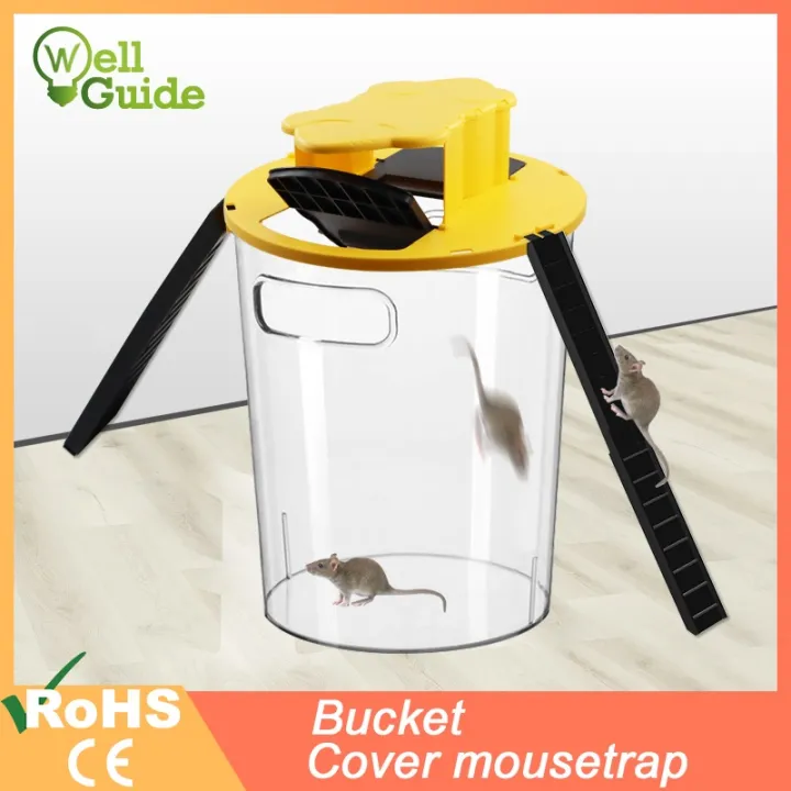 卐 Reusable Clamshell Mouse Trap Automatically Reset Plastic In/Outdoor