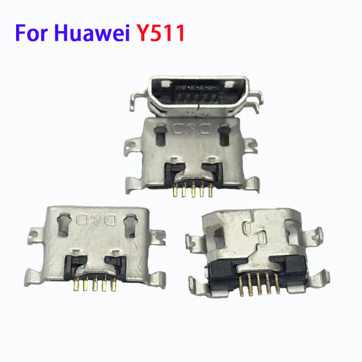 ปลั๊กคอนเนคเตอร์ชาร์จพอร์ตเสียบไมโคร USB สำหรับ Y511 Huawei