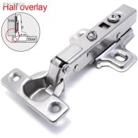 2pcs 25mm Perforated Small Hinge Stainless Steel Hydraulic Cabinet Hinges Damper Buffer Hinge For Home Cupboard Furniture Door