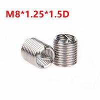 100pcs M8x1.25x1.5D Wire Thread Insert m8x1.5D Wire screw sleeve M8 Screw Bushing Helicoil Wire Thread Repair Inserts SUS304