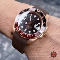 Seiko Mod Rootbeer Rubber BANd Choco GMT Style perfect combination