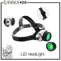 ไฟฉายคาดหัว ไฟฉาย FLASHLIGHT HEAD TORCH - 19 X GREEN LED | HIGH INTENSITY ไฟฉาย LED ความเข้มสูงสีเขียว Hydroponics