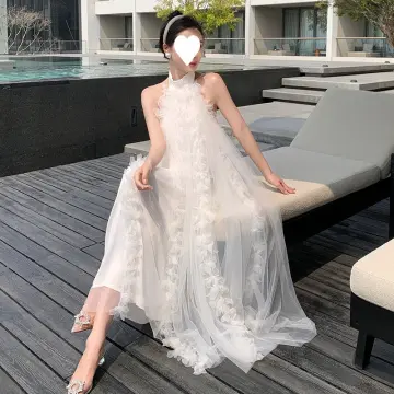 White gown for maid sale of honor