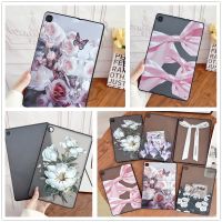 เคสลายดอกไม้ TPU สำหรับซัมซุงกาแล็กซีแท็บ A8 S6 Lite A A7 S7 S8 S9 Plus FE 8.0 "8.7" 10.4 "10.5" 11 "12.4" SM-T290 T500 T220 X200 X700 X800 T730 T970พกพาได้กันกระแทก