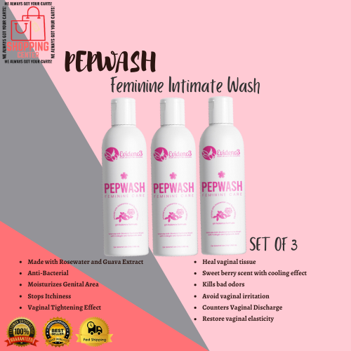 BEST SELLING PEPWASH (SET OF 3) FEMININE CARE ANTI BACTERIAL GUAVA