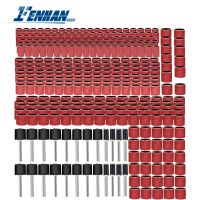 【LZ】❦  384pcs Sanding Bands Kit Grit 80 120 240 320 400 600 Sandpaper with 1/4 1/2 Sanding Drum for Dremel Rotary Tool Polishing