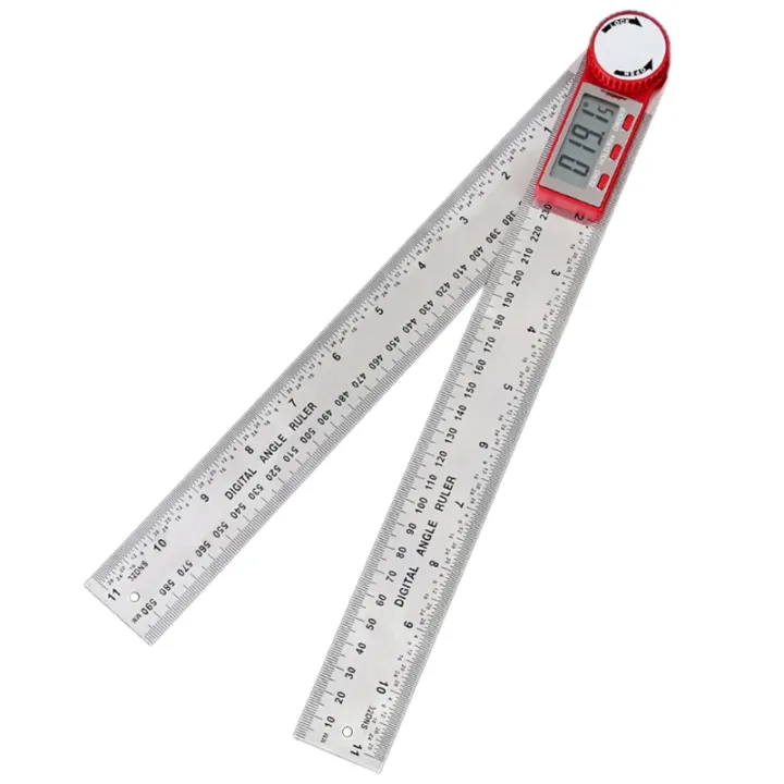 Stainless Steel Digital Angle Meter Ruler Metric Inch Protractor Angle ...