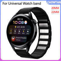 สายเป็นทางการสุดหรูสำหรับ GT3 GT2 Huawei 20มม. 22มม. สำหรับ Galaxy Watch 4 40 44มม. สร้อยข้อมือเหล็กสแตนเลสแบบคลาสสิก42 46มม.