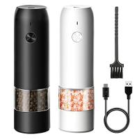 Pepper Mill Electric Salt and Pepper Mill USB Rechargeable Spice Mill Automatic Operation Ceramic Grinder