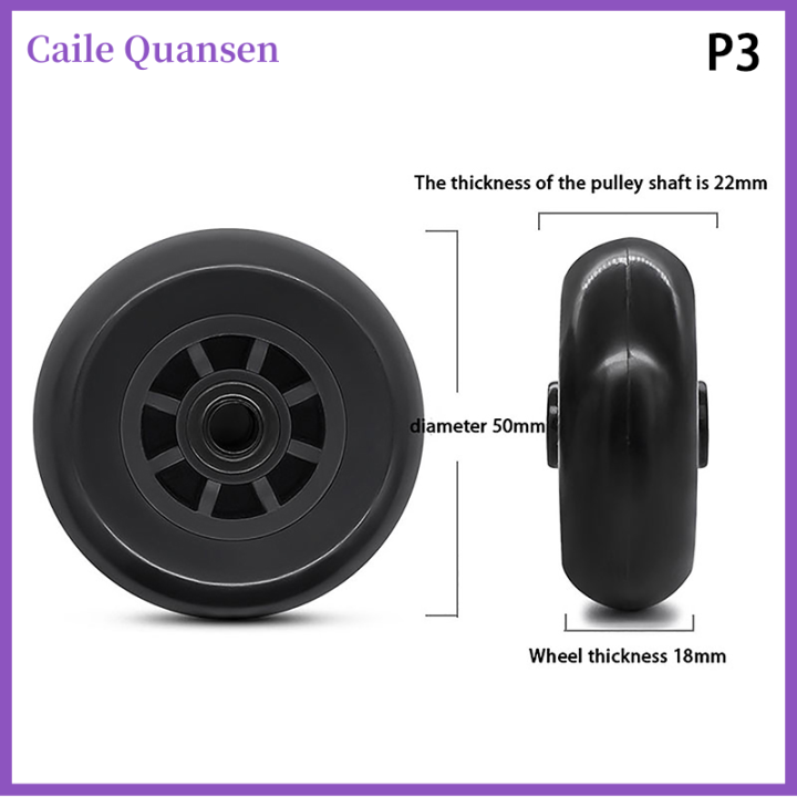 Caile 1Pc Travel Suitcase Wheels Repair Accessories Luggage Mute Wheel  Travel Bag Suitcase Parts Axles Sliding Resistant Caster