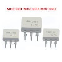 10ชิ้น MOC3083 MOC3081ออปโต้คัปเปลอร์แบบสองทิศทาง MOC3082ม. DIP6อินไลน์