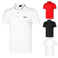 Titleist 2023เสื้อยืดแขนสั้นของผู้ชายแห้งเร็วสำหรับใส่ตีกอล์ฟ,เสื้อโค้ทกันเหงื่อดูดซับเหงื่อแบบหลวมสำหรับใส่เล่นกลางแจ้ง