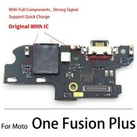 Original สำหรับ Moto One Fusion Plus USB แท่นชาร์จบอร์ดเชื่อมต่อสายเคเบิลงอได้พร้อมไมโครโฟนอะไหล่ไมโครโฟน LPX3765อะไหล่ทดแทน