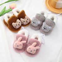 【hot】！ New Baby Shoes Infant Slippers Toddler Boy Crib Cartoon Anti-slip Prewalker