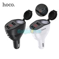 NJ จัดส่งฟรี Hoco Z34 96W 3.1A Maxที่ชาร์จในรถ Thunder power lighter car charger with LED display อุปกรณ์เสริมรถยนต์