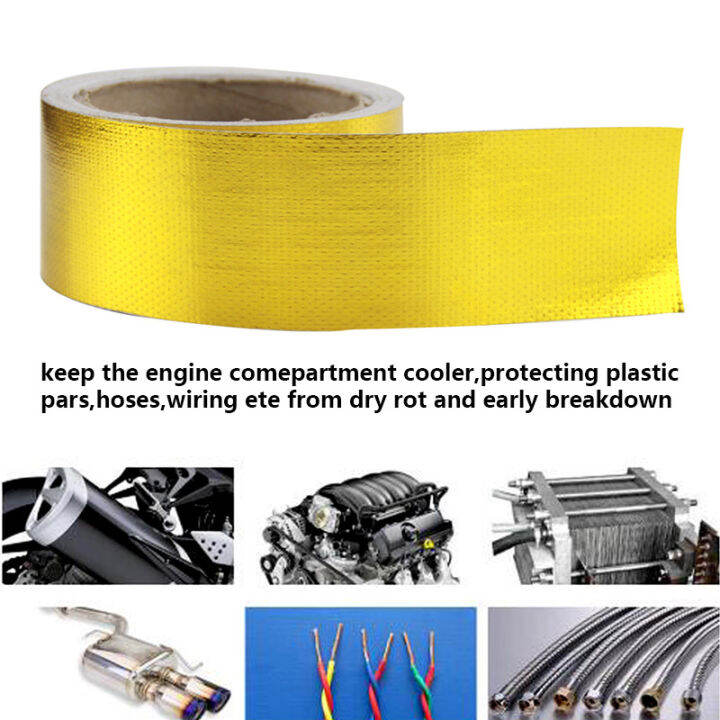 fire-retardant-thermal-exhaust-tape-air-intake-heat-insulation-shield-wrap-reflective-heat-barrier-self-adhesive-engine-for-car-adhesives-tape