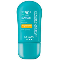 MizuMi UV Water Active Sport SPF50+PA++++ 40g กันแดด รุ่นสปอร์ต กันน้ำ คุมมัน กันเหงื่อ ปกป้องผิวจากแสงแดด บางเบาซึมไว