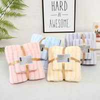 ◊☾♛ 4 Colors Modern Style Coral Velvet Thicken Large Bath Towel All Seasons Child Soft Skin-friendly Bath Towel Home Absorbent Towel