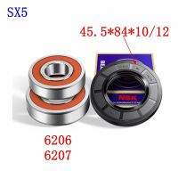 【hot】☊۞✥  for drum washing machine seal（45.5x84x10/12） bearings 2 PCs（6206 6207）Oil seal ring parts