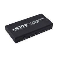 110-240V HD 1080P HDMI 2X2สวิทซ์แยกแปลงตัวแยกสัญญาณวิดีโอคอมพิวเตอร์แล็ปท็อปอะแดปเตอร์สำหรับทีวี