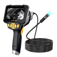 BTMETER Dual Lens Industrial Endoscope Inspection Camera Handheld Digital Borescope with Flashlight 8mm IP67 Sewer Camera