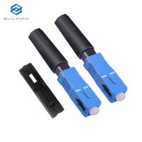 50pcs single-mode fiber optic SC UPC Fast connector 100pcs FTTH SCUPC Quick connector Fiber Optic Fast adapter Straight tail