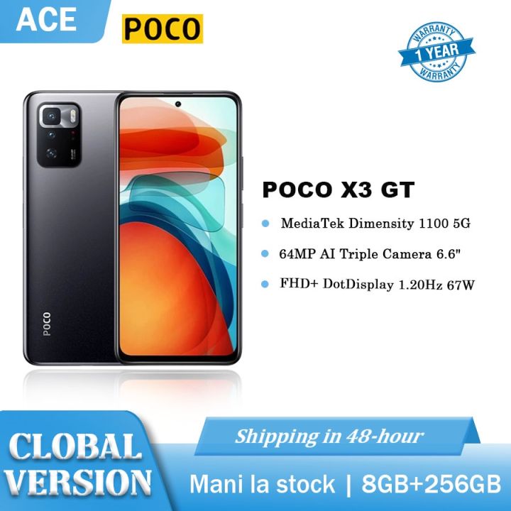 POCO X3 GT 5G Android Pocophone smartphone 8+128GB/8+258GB Global